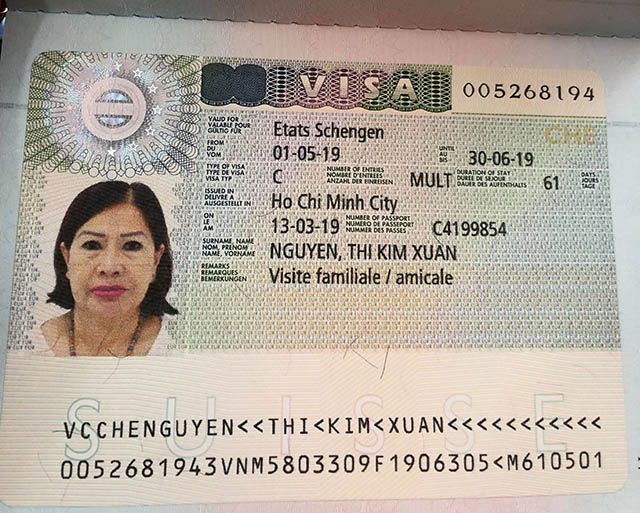 làm visa Schengen